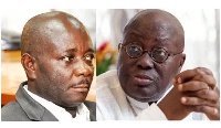 (L)Founder and Leader of United Progressive Party (UPP), Akwasi Addai, President Akufo-Addo (R)