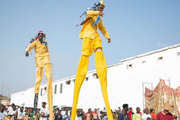 A display at Chale Wote Street Art Festival