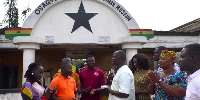 Emmanuel Armah-Kofi Buah made a cash donation to the Kwame Nkrumah Museum at Nkroful
