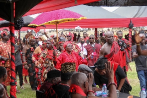 Mourners at the Funeral of Afiaman Manye