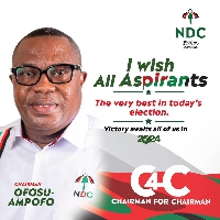 The NDC Chairman has wished all aspirants well in the elections
