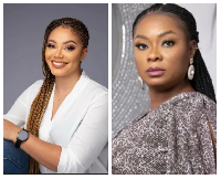 Nadia Buari (L) reflected on the fragility of life after Beverly Afaglo's (R) demise