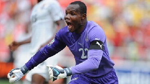 Richard Kingston trains the goalkeepers of the national team, Black Stars