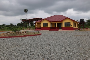 The newly built fire station