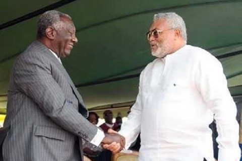 Former Presidents Jerry John Rawlings and John Agyekum Kufuor