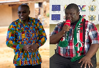 (L) NPP's parliamentary candidate Adjei Mensah Korsah and NDC's candidate Dr. Christopher Bayere (R)