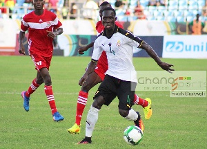 Emmanuel Ampiah played for Black Stars B team after a consistent performance for Elmina Sharks.