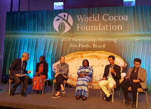 Isaac Donkor and Lucy Addai-Poku joined the delegation at the World Cocoa Foundation Meeting