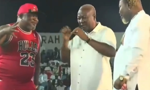 This is what happened when Bukom Banku and Ayittey Powers met Mahama