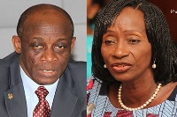 Former Finance Minister, Seth Terkper and former Health Minister Sherry Ayitey