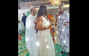 Speaker of Parliament Alban Bagbin on the dancefloor