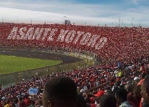 Asante Kotoko fans at the Baba Yara Sports Stadium