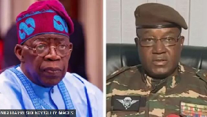 Nigeria President Bola Tinubu/ Military leader of Niger, Abdourahamane Tchiani