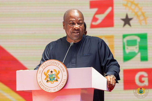 John Dramani Mahama is the President of Ghana