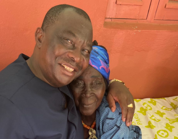 Ambassador Abu Zei and the late mother of Kobenan Kouassi Adjoumani