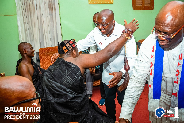 Some Volta Chiefs welcoming Dr. Mahamudu Bawumia