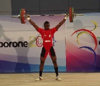 A Ghanaian weightlifter