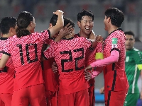 The South Korea team celebrates