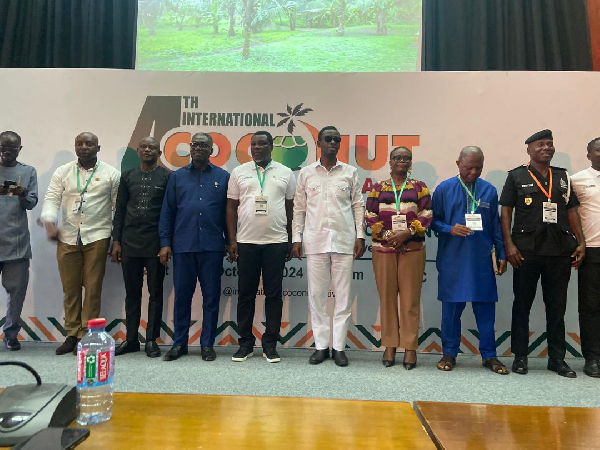 Kwabena Okyere Darko-Mensah, (fifth person from right) among other leaders