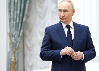 Russian President Putin attends a ceremony to present the highest state decorations at the Kremlin