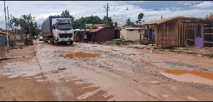 The current state of the Akuse-Amedeka Road