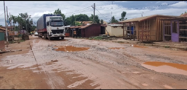 The current state of the Akuse-Amedeka Road