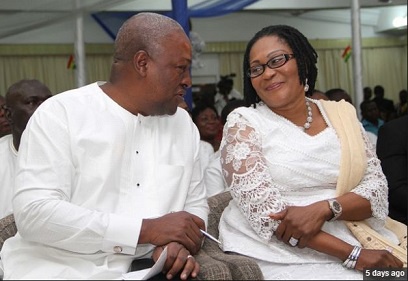 Former President John Dramani Mahama and wife Lordina Mahama