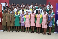 A group of nurses, the association and students who partook in the event