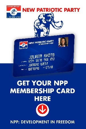 ew Patriotic Party (NPP) identity card