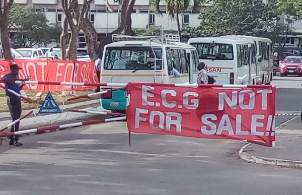 ECG workers protest against privatisation