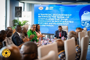 Dr Johnson Asiama addressing the team 24 -Hour secretariat team