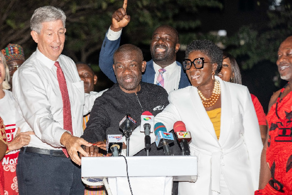 Kojo Oppong Nkrumah [in black], others at the event