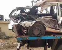 Image of the damaged vehicle involved in the accident
