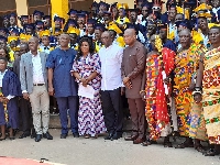 A group picture of the graduates and dignitaries who were present