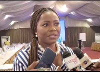 Betty Nana Adwoa Ofori speaking to the media about NPA's new Executive Instrument C.I. 378