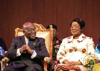 Former Chief Justice Sophia Akuffo and president Akufo-Addo