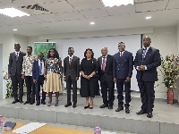 Dr Antoh (2nd from Left) with the Minister of Trade, Minister of Health (M) and others