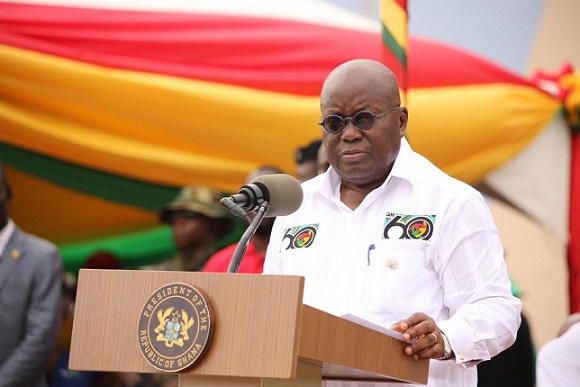 President Akufo-Addo delivering his May Day speech