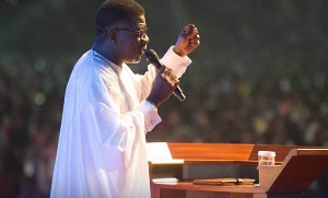 Pastor Mensah Otabil delivering a sermon