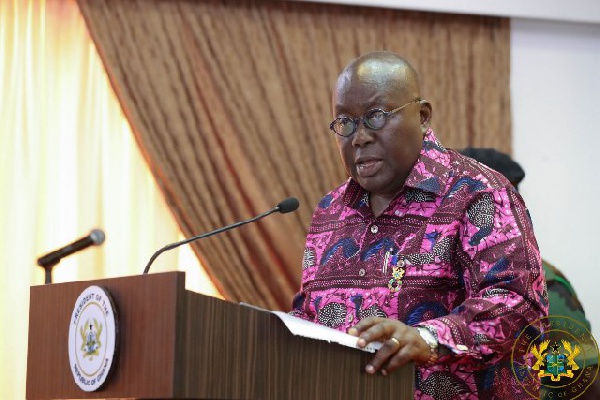 President Akufo Addo made the call at the induction service of Professor Anthony Afful-Broni