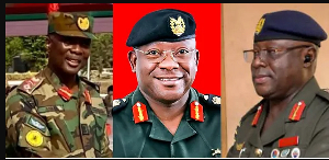 A phtoto collage of the three Brigadier Generals, who have reached the mandatory retirement age