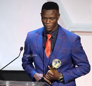 Patson Daka made a call on African footballers to aim for success. Photo by Images Image