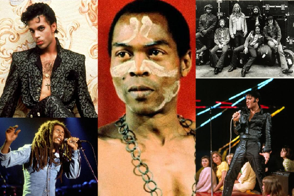 Fela Kuti, Bob Marley, Elvis Presley, and others have had their homes converted into museums