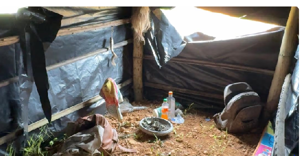 Fetish priest flees Ankobra River shrine amid anti-galamsey operation