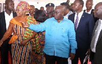President Akufo-Addo interacting with Otiko Afisa Djaba