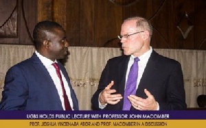 L-R Prof. J.Y. Abor, Dean of UGBS and Prof. John Macombe, Senior Lecturer Harvard Business School