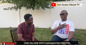 Nana Bayin Crentsil (right) speaking with Dan Kwaku Yeboah
