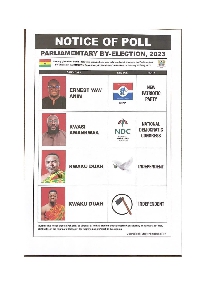 4 contestants are seeking to represent Kumawu in parliament