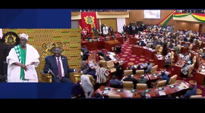 The moment Alban Bagbin rose to his feet to bring the NDC MPs to order