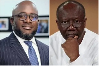 Egyapa-Mercer (L) argued that no law mandates Ofori-Atta (R) to account for events during his tenure